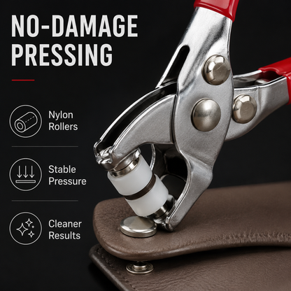 Hand Press Invisible Snap Fastener Installation Tool