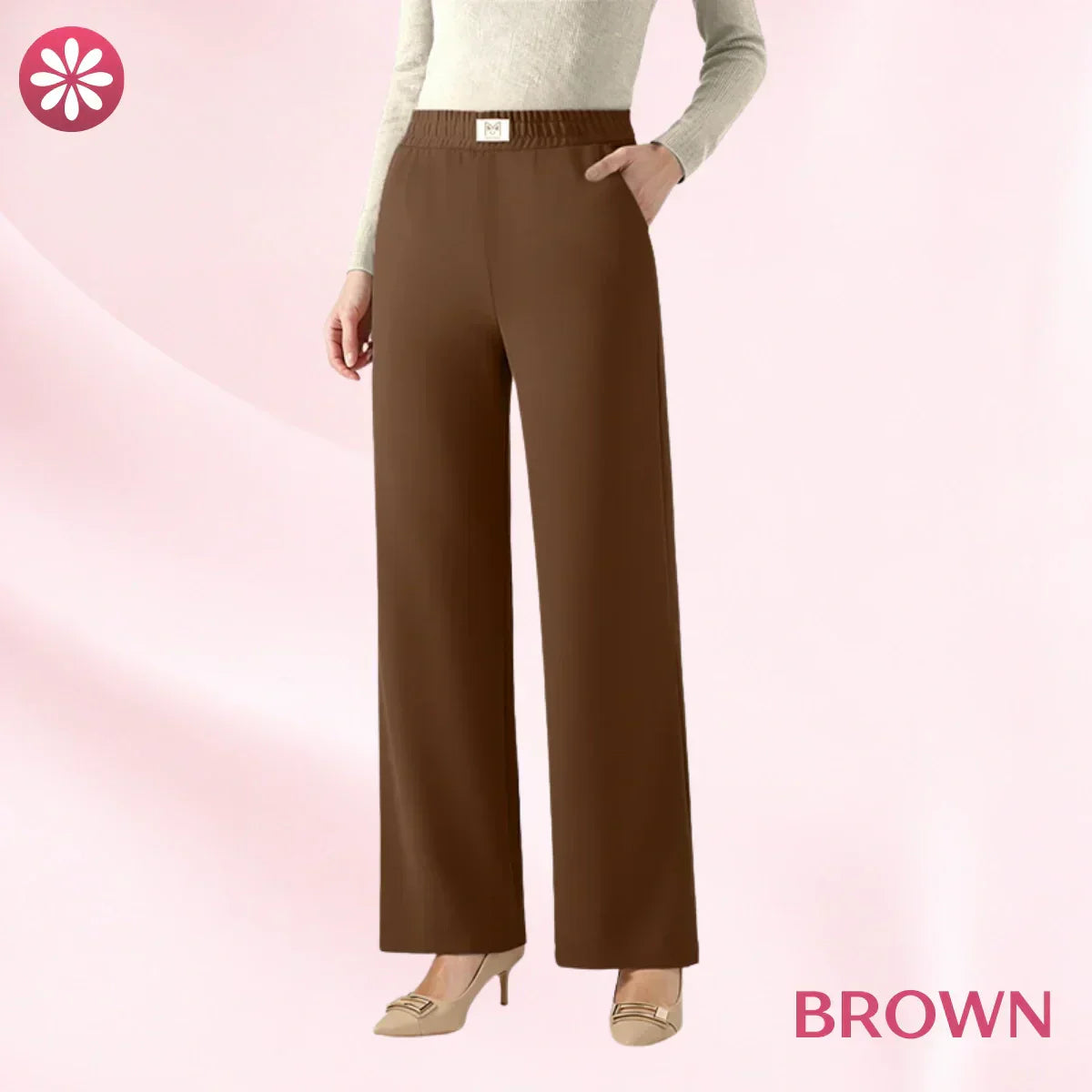 👖Three Lengths Available🌷LAST DAY SALE 50% OFF!!💥Perfect Drape High Rise Pull-On Stretch Pants