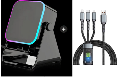 🔊 5-in-1 Bluetooth Speaker with Induction Charging & Adjustable Phone Stand