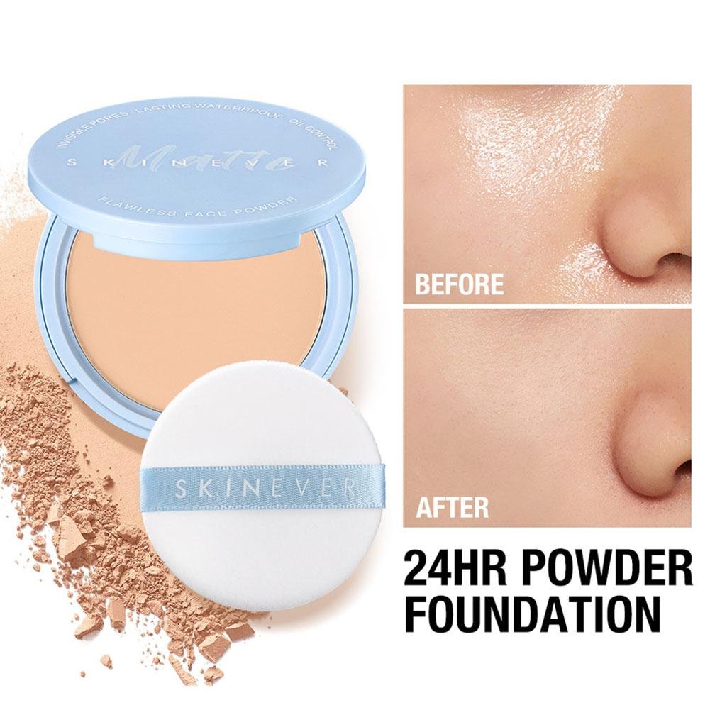 💙 Matte Oil-Control Pressed Powder Duo