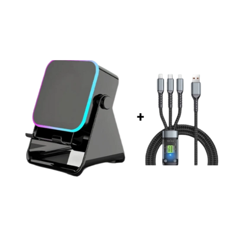 🔊 5-in-1 Bluetooth Speaker with Induction Charging & Adjustable Phone Stand