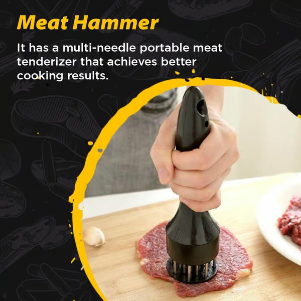 🥩 Stainless-Steel 21-Blade Meat Tenderizer