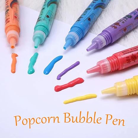 🎨 Puffy 3D Drawing Pens – Raised-Effect Craft Set