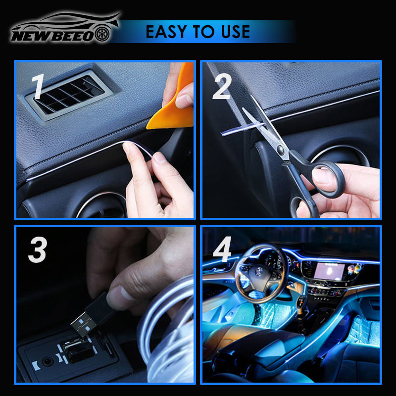 🌈 Car Interior LED Ambient Light Strip