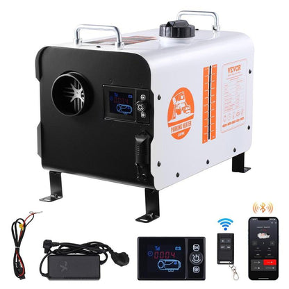 📢📢50% OFF!!⏰8 kW diesel heater, 12 V/24 V all-in-one diesel air heater, Bluetooth app control, remote control and display, CO alarm, rapid heating📢📢50% OFF!!⏰