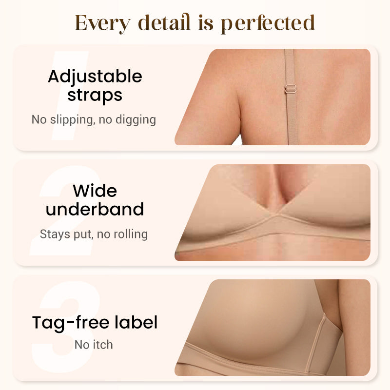 💞New Arrival 50% Off💥Women's Wire-Free Jelly Support Triangle Bralette