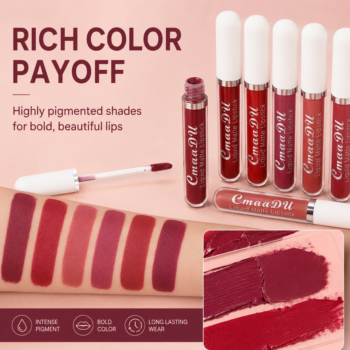 💋 10-Color Matte Liquid Lip Set