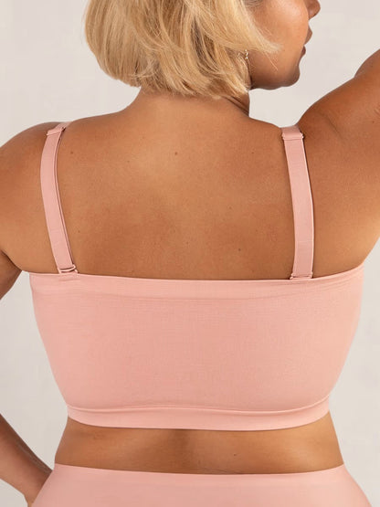 ⛱️Last day: 50% off for a limited time🤩🔥Convertible Strapless Bandeau Bra with Wireless Comfort, Anti-Slip Grip & Removable Straps