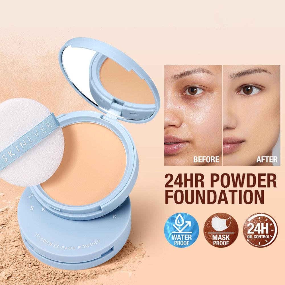 💙 Matte Oil-Control Pressed Powder Duo