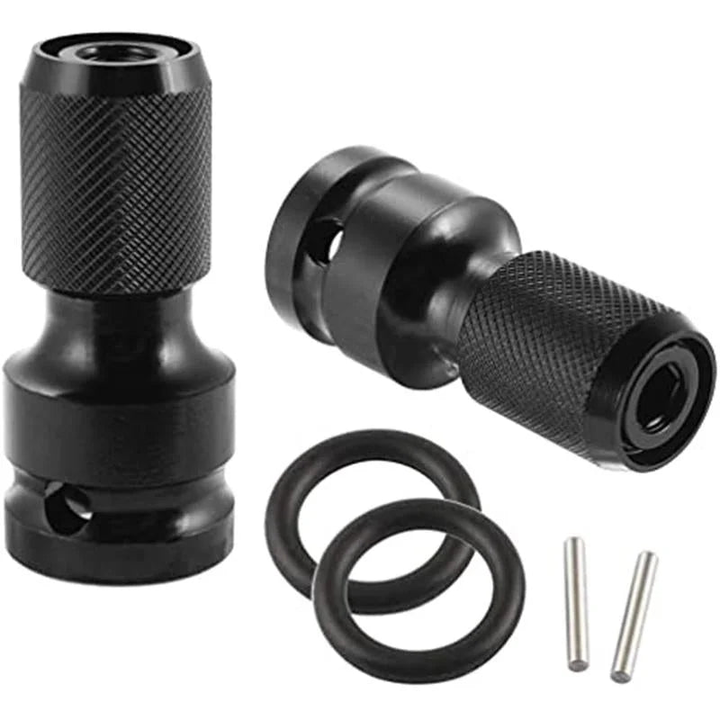 🔧 Quick-Release 1/2-Inch to 1/4-Inch Hex Socket Adapter
