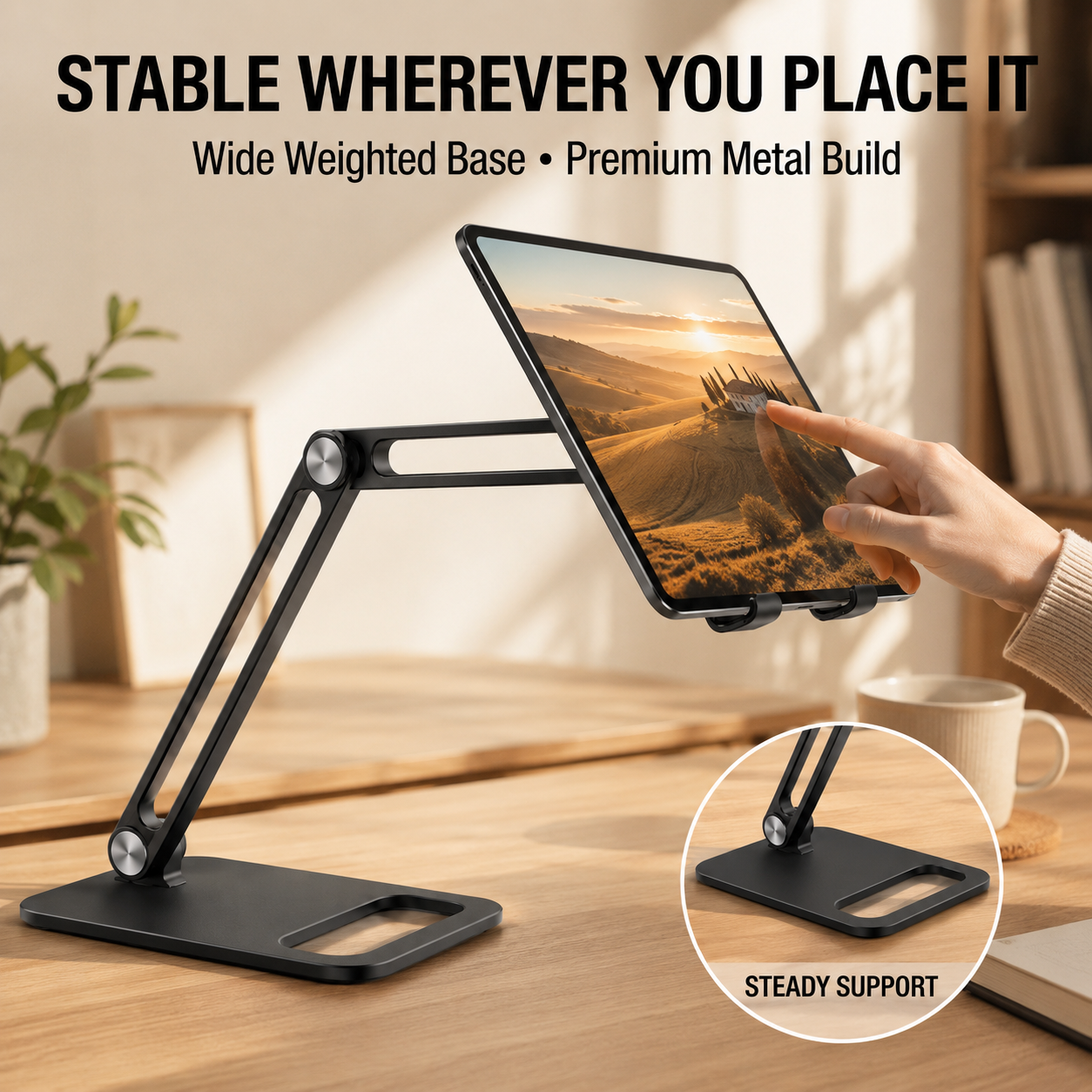 Aluminum Folding Desktop Tablet Phone Stand