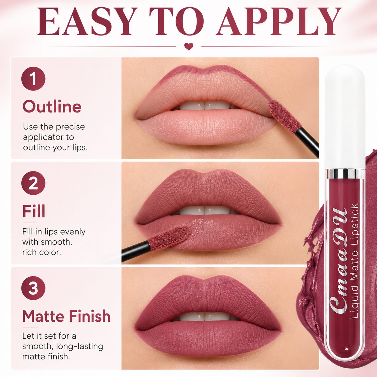💋 10-Color Matte Liquid Lip Set