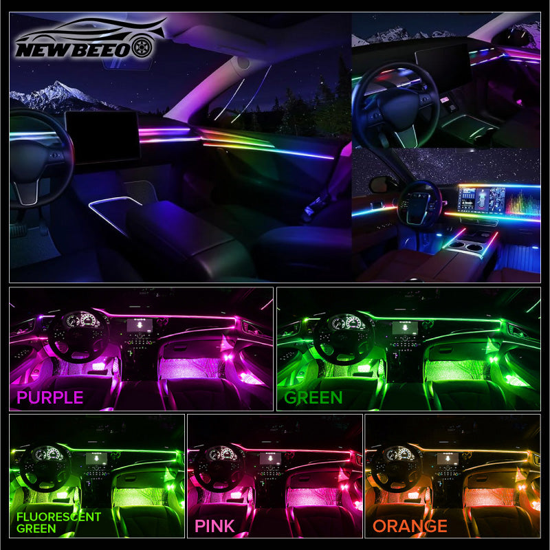🌈 Car Interior LED Ambient Light Strip