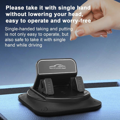 ⏳Limited-time 50% off & Super Fast Delivery⚡Dashboard Phone Holder - Adjustable Holder, Silicone Holder | Adhesive Car Organizer for Horizontal & Vertical Placement 🚗📱