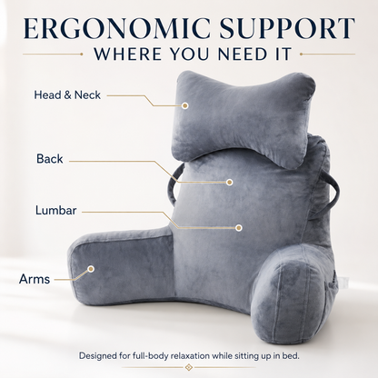 Multi-Functional Waist Support Reading Pillow Back Cushion