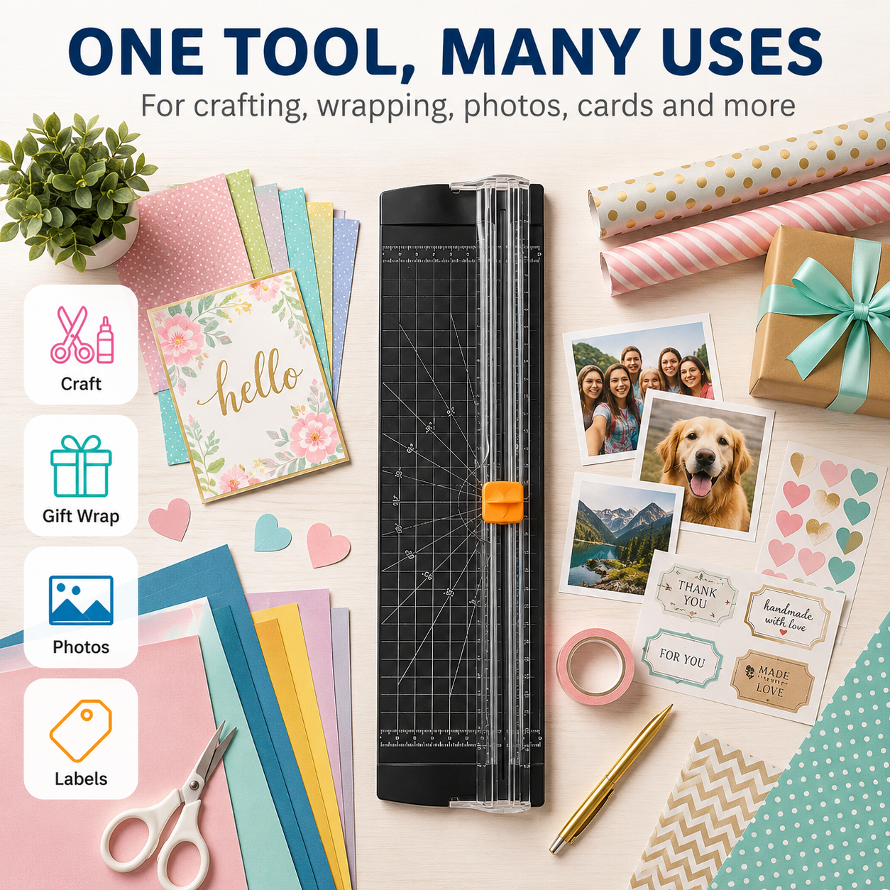 Multifunctional Paper Cutter Trimmer