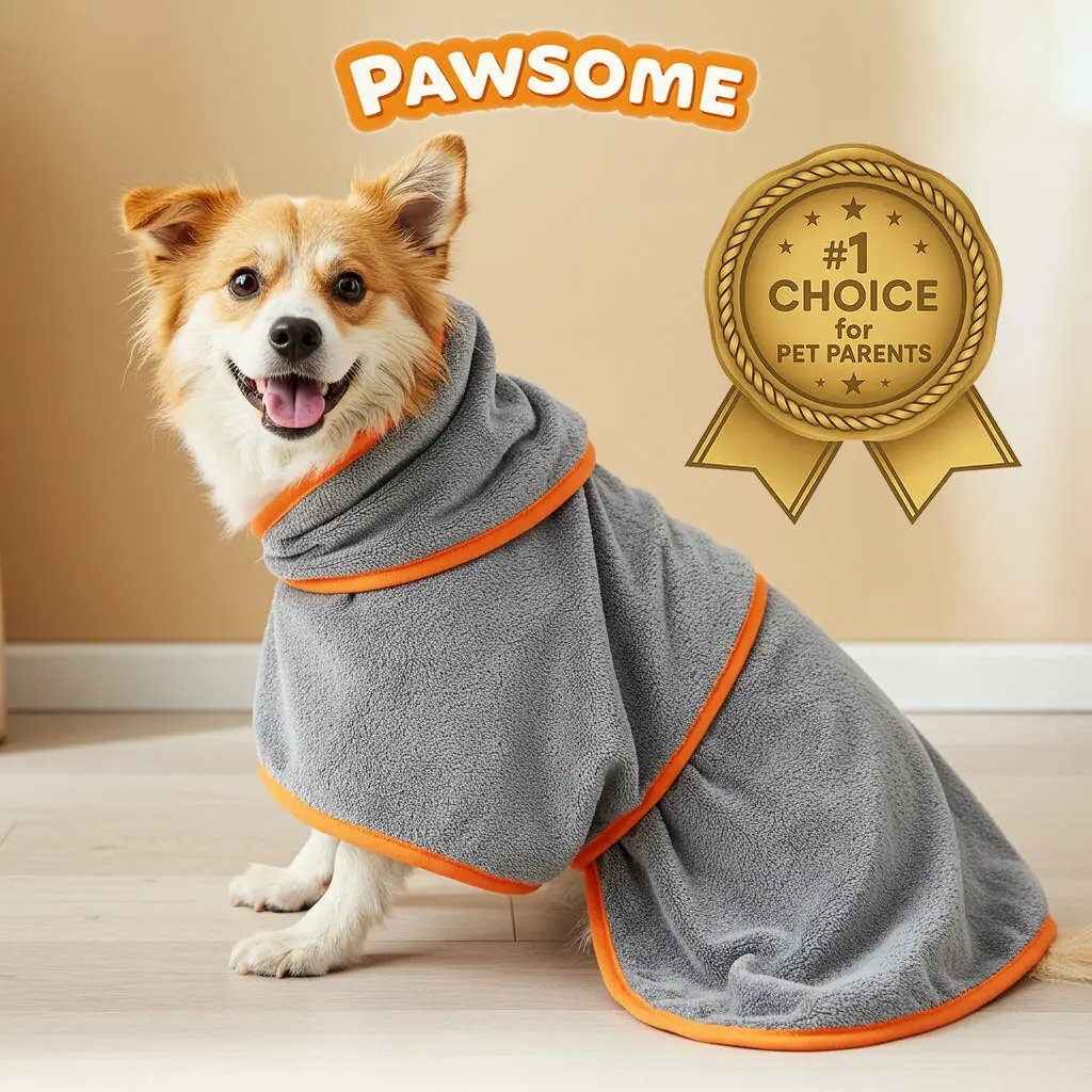 🐶LAST DAY SALE 50% OFF💦 Super Absorbent Quick-drying Pet Dog Bathrobe🐾