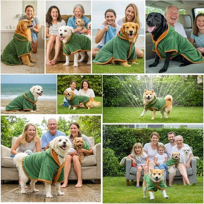 🐶LAST DAY SALE 50% OFF💦 Super Absorbent Quick-drying Pet Dog Bathrobe🐾