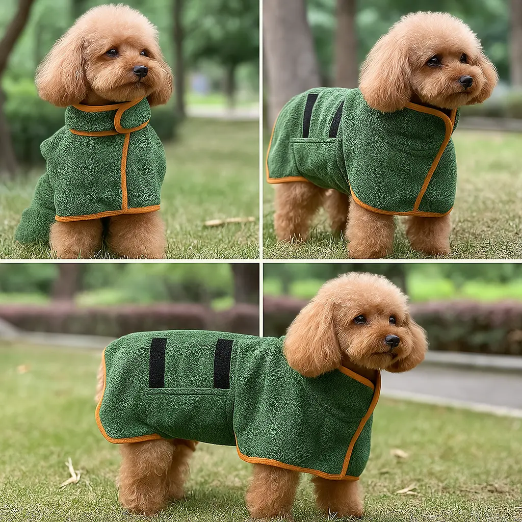 🐶LAST DAY SALE 50% OFF💦 Super Absorbent Quick-drying Pet Dog Bathrobe🐾