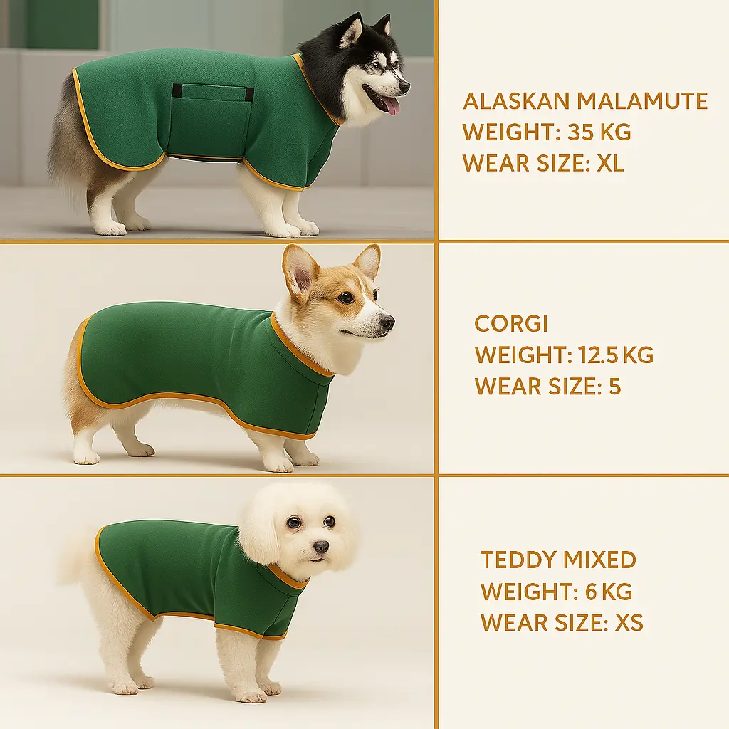 🐶LAST DAY SALE 50% OFF💦 Super Absorbent Quick-drying Pet Dog Bathrobe🐾