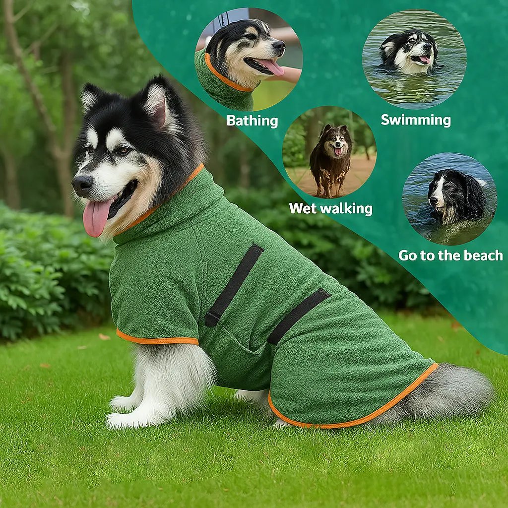 🐶LAST DAY SALE 50% OFF💦 Super Absorbent Quick-drying Pet Dog Bathrobe🐾