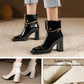 Fashionable high-heeled women's shoes with pointed toes