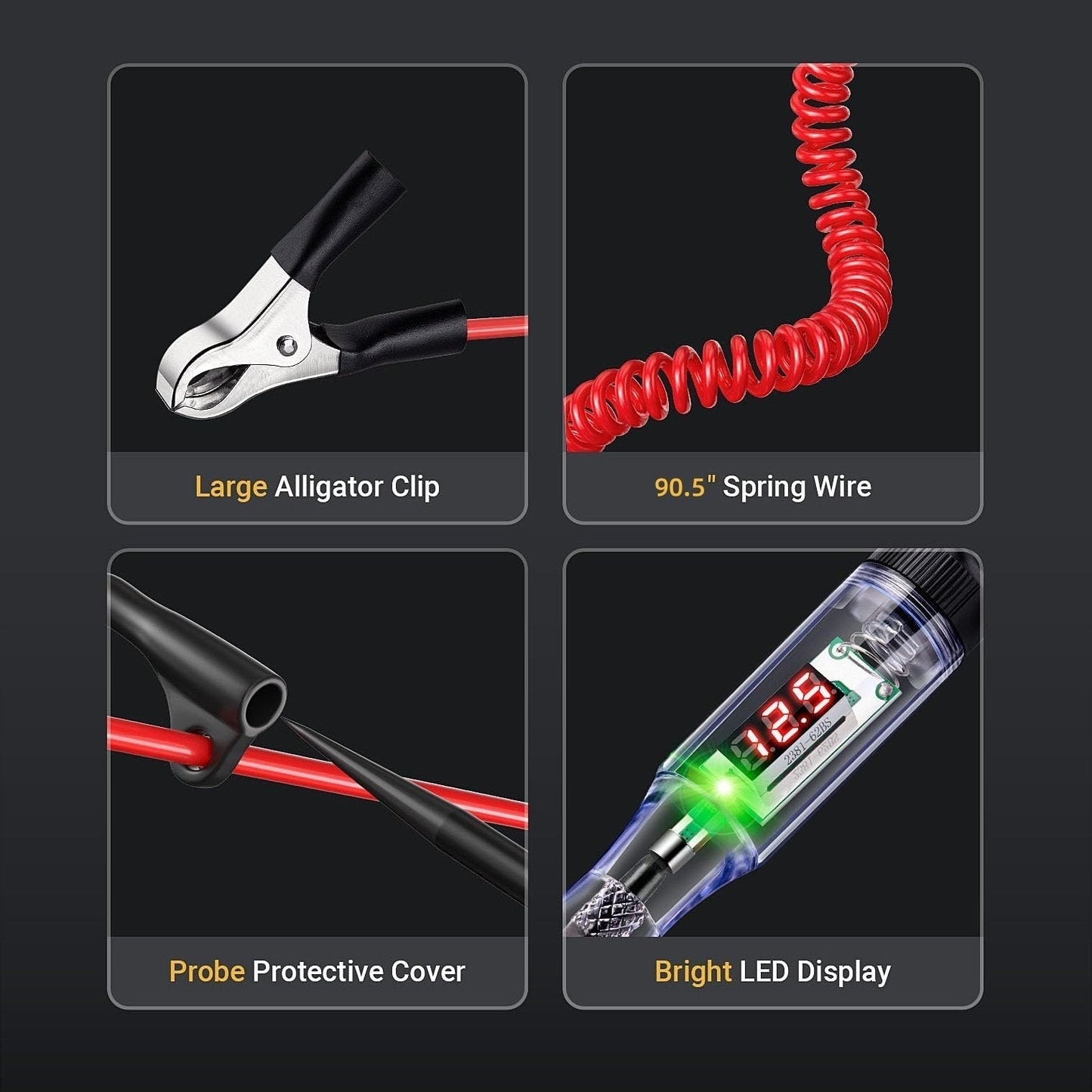 🔥Heavy Duty 5-90V Digital LED Circuit Tester