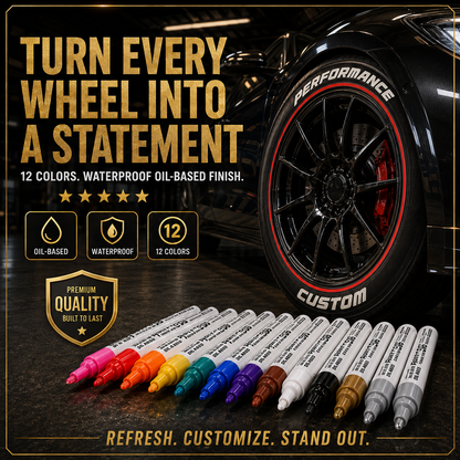 Oil-Based Waterproof Tire Marker Pen