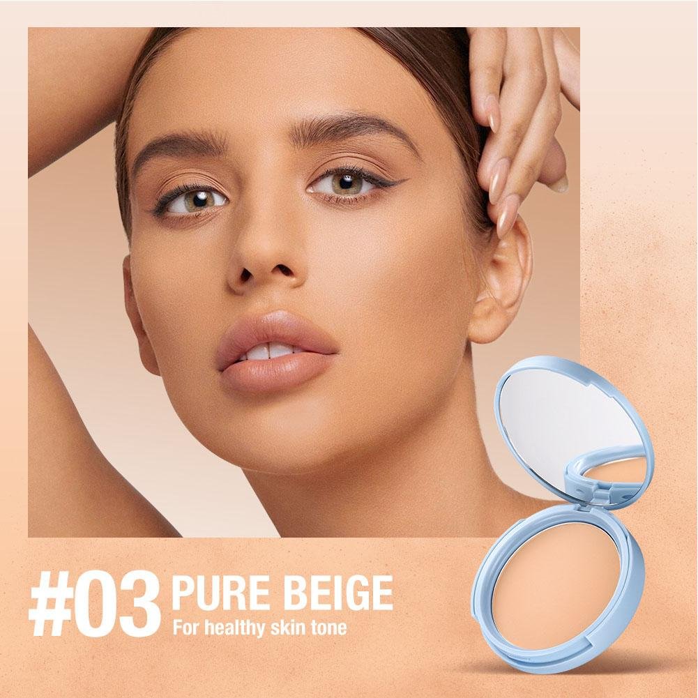💙 Matte Oil-Control Pressed Powder Duo