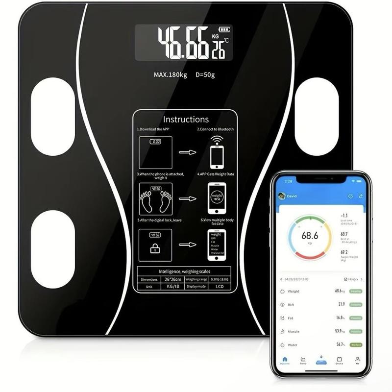 ⏳LAST DAY SALE 50% OFF🔥Smart BMI Digital Wireless Weight Scales with LCD Display