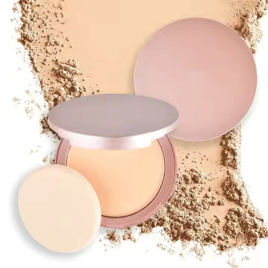 💜LAST DAY -BUY 1 GET 1 FREE💜⚡50K+ SOLD!✨Oil-Control Setting Compact Powder Foundation