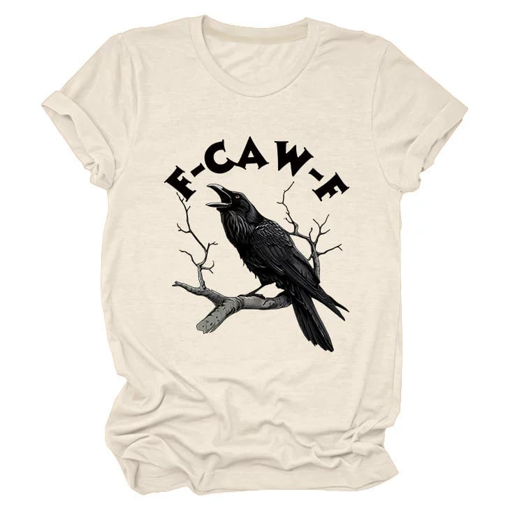 🏆LAST DAY SALE: Only $24.99!🔥 Humorous Crow Graphic T-Shirt – Say It With a Caw!
