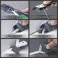 🛠️ 3-in-1 Silicone & Stainless Steel Caulk Scraper Tool