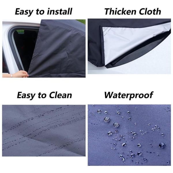 ❄️☀️ 50% OFF! Windshield Anti-Snow & Anti-Frost Cover with Mirror Protection – Ready-to-Drive in Any Weather!🔥