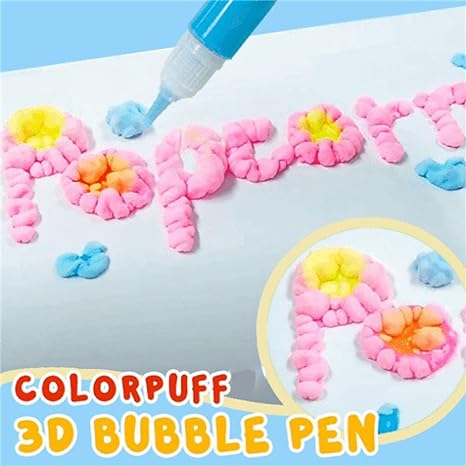 🎨 Puffy 3D Drawing Pens – Raised-Effect Craft Set