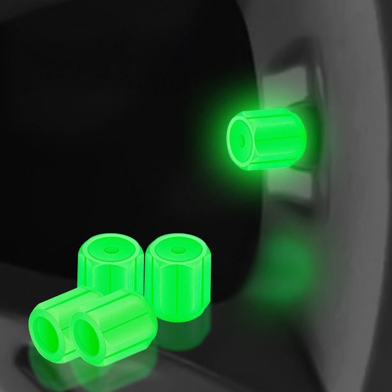 💥Glow-in-the-Dark Tire Valve Stems - Unique Auto Accessory