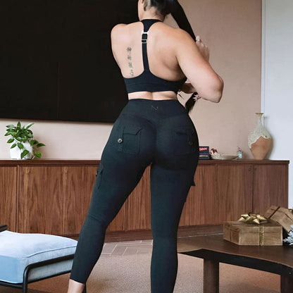 💗Special Gifts💗Women's Pocket Sexy Stretch Leggings Fitness Track Pants