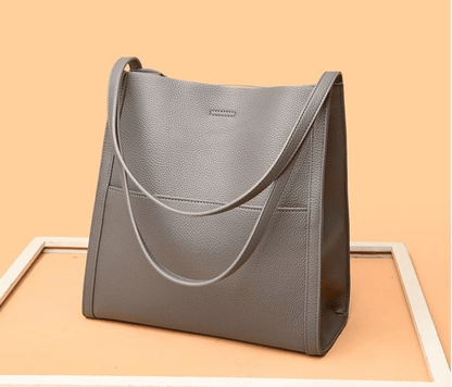 💥Solid color leather shoulder bag
