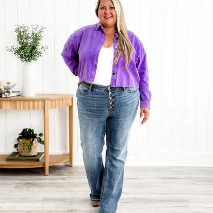 🎁Hot Sale 50% OFF👖Mid Rise Button Fly Bootcut Jeans