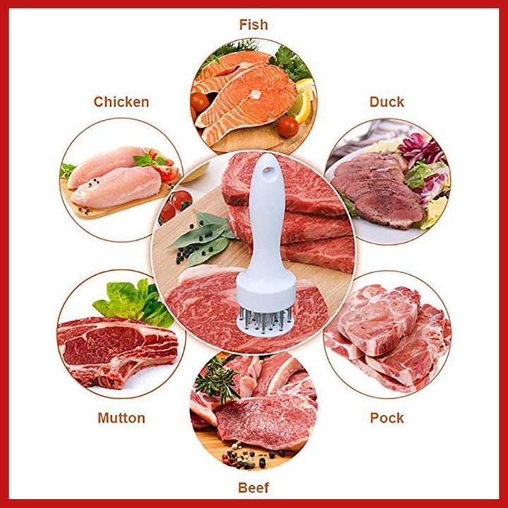 🥩 Stainless-Steel 21-Blade Meat Tenderizer