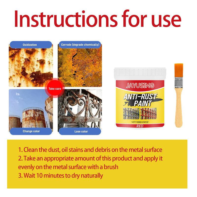 Weatherproof Rust Converter Paint for Metal