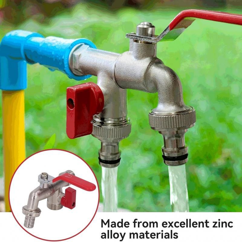 🚰 50% OFF NOW! 💧 Universal Stainless Steel Double Outlet Garden Faucet – Independent Valves, Heavy-Duty & Easy Install ✨