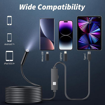 ⏳50% OFF Limited Time! 🔍 Waterproof HD Endoscope Camera for Android & iPhone
