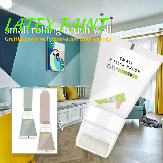 🔥Graffiti Cover Wall Renovation Color Change Small Rolling Brush Wall Latex Paint