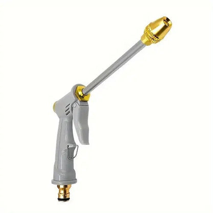 High-pressure water gun with 3 interchangeable nozzles - durable aluminum alloy