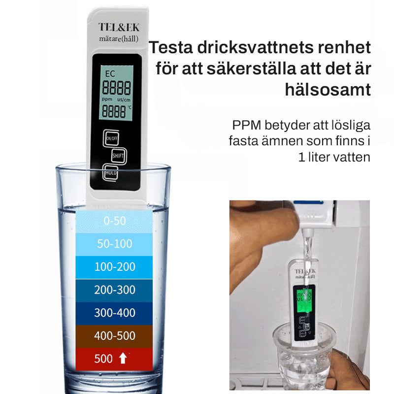 💧 Digital TDS Water Quality Meter with Large LCD