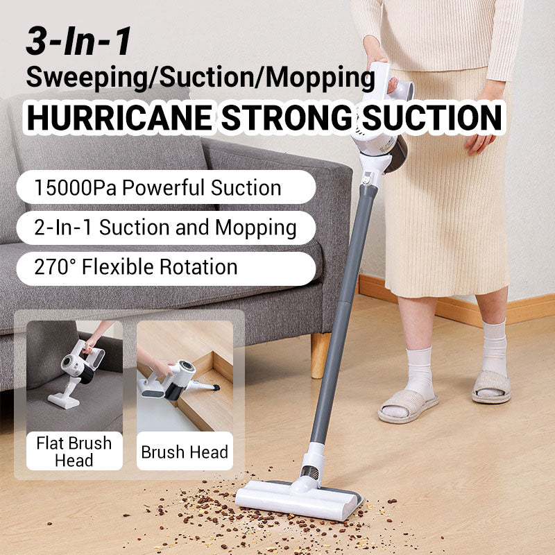 🔈🔈60% OFF🔥15000PA powerful 3-in-1 cordless vacuum cleaner for home
