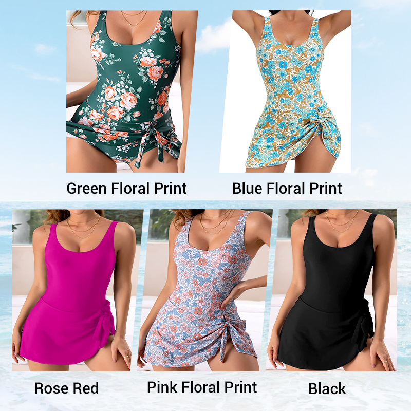 🔥Hot Sale 50% OFF💃Women's One Piece Tummy Control Tie Knot Swimsuit