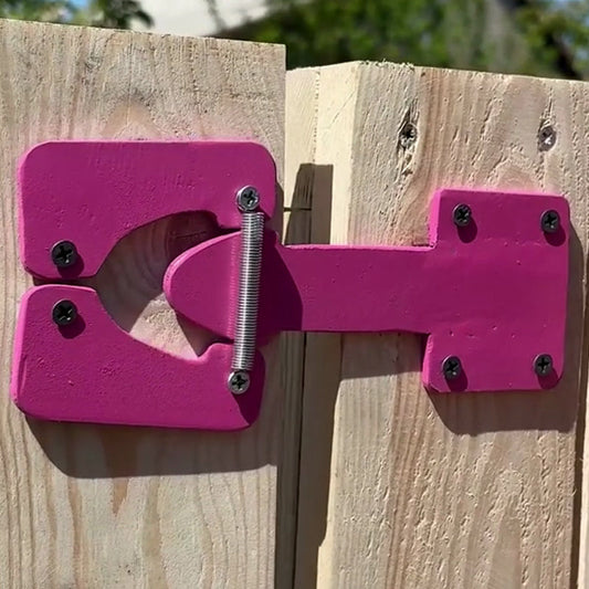 Heavy Duty Self-Locking Gate Latch for Wooden Fence with Fasteners