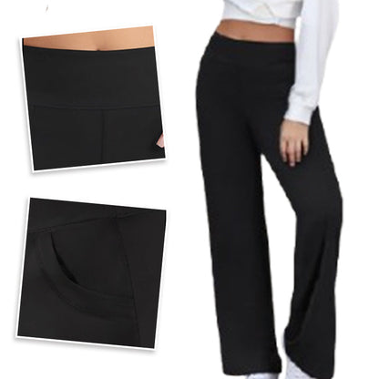 🎁 Hot Sale 50% OFF 🔥Women's high-waisted stretch yoga pants in a solid color